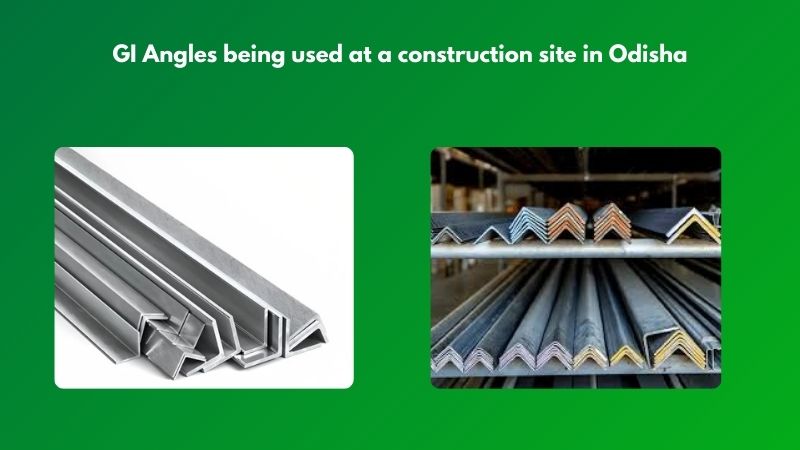 GI Angles being used at a construction site in Odisha